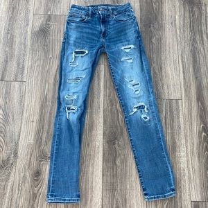 American Eagle distressed next level flex jeans